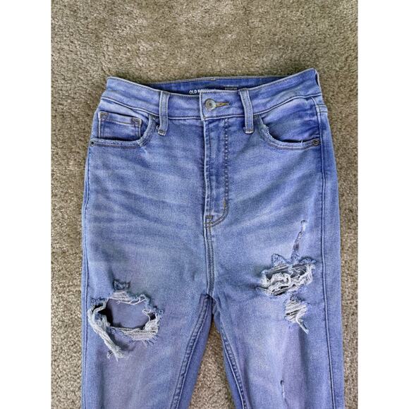 Old Navy Rockstar Super Skinny Higher High Rise Pockets Denim Jeans Size 4 D877 - Picture 2 of 13